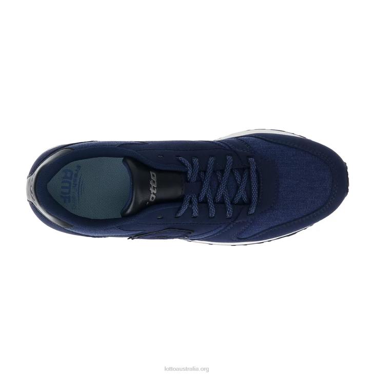 Men Lotto 204N82 Dress Blue/All Black Trainer Amf Xix Cvs