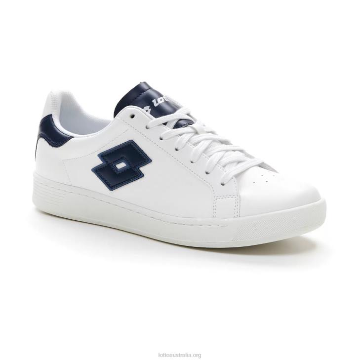 Men Lotto 204N91 All White/Dress Blue 1973 Evo IV
