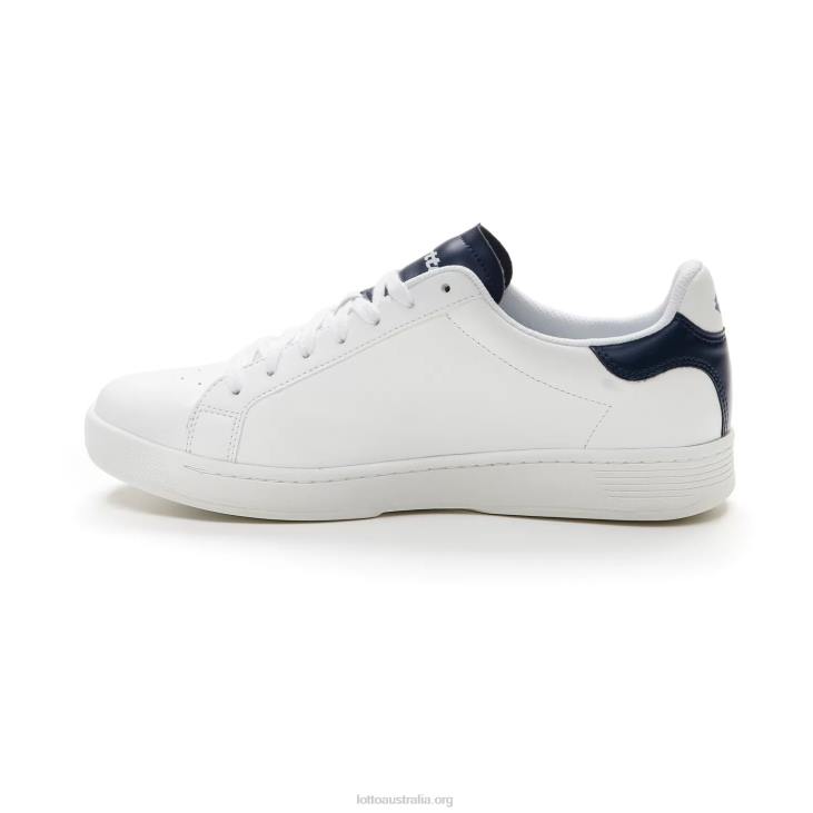 Men Lotto 204N91 All White/Dress Blue 1973 Evo IV