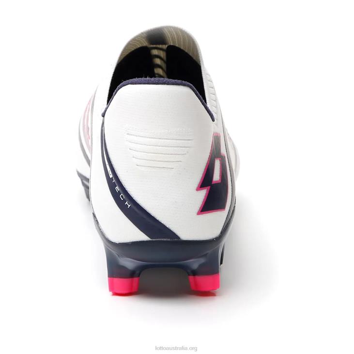 Men Lotto 204N144 All White/Navy Blue Maestro 100 IV Fg