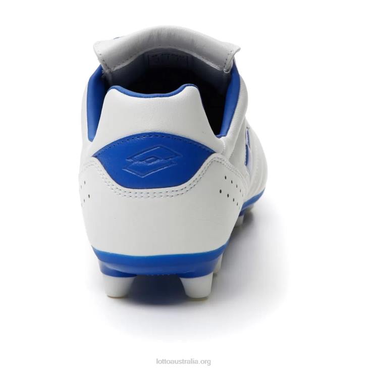 Men Lotto 204N147 All White/Pacific Blue Stadio 200 III Fg