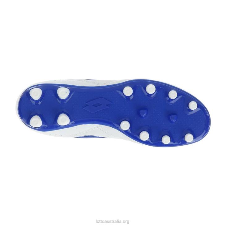 Men Lotto 204N147 All White/Pacific Blue Stadio 200 III Fg