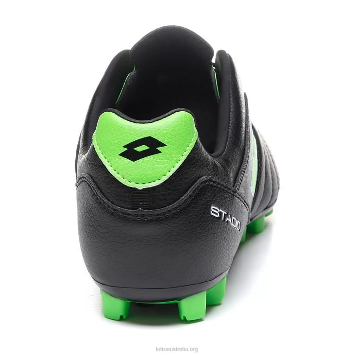 Men Lotto 204N148 All Black/Spring Green Stadio 300 II Agm