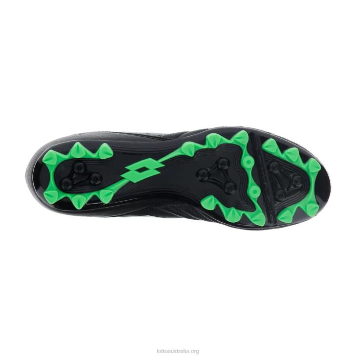 Men Lotto 204N148 All Black/Spring Green Stadio 300 II Agm