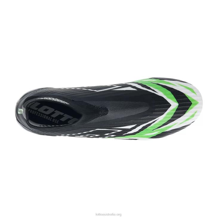 Men Lotto 204N150 All Black/All White/Spring Green Solista 100 VI Gravity Sgx