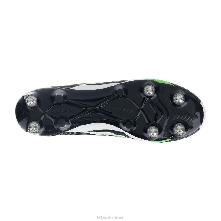 Men Lotto 204N150 All Black/All White/Spring Green Solista 100 VI Gravity Sgx