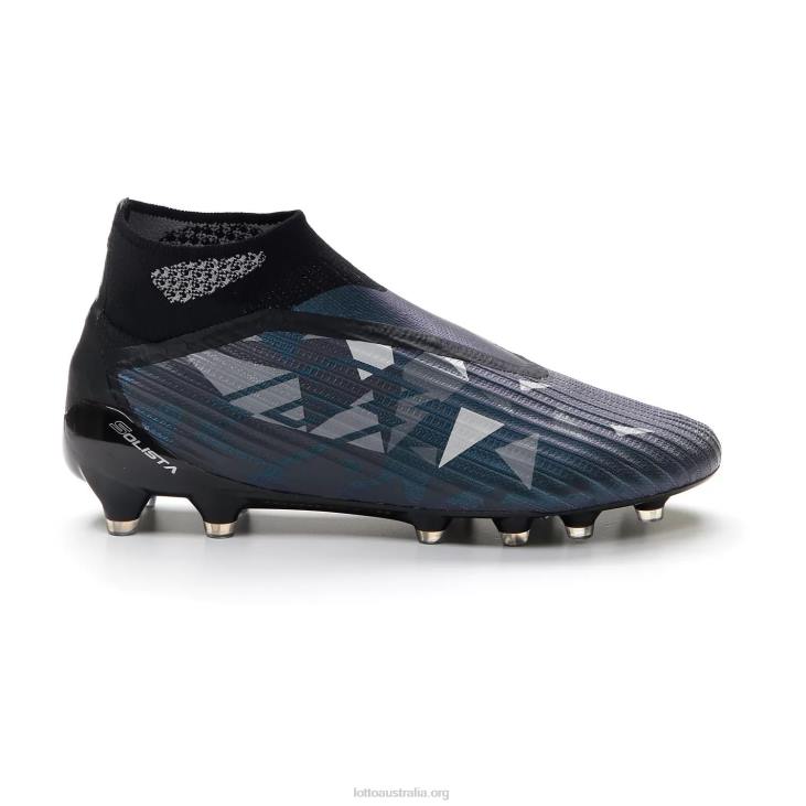 Men Lotto 204N152 All Black/Asphalt/Vapor Gray Solista 100 IV Gravity Fg