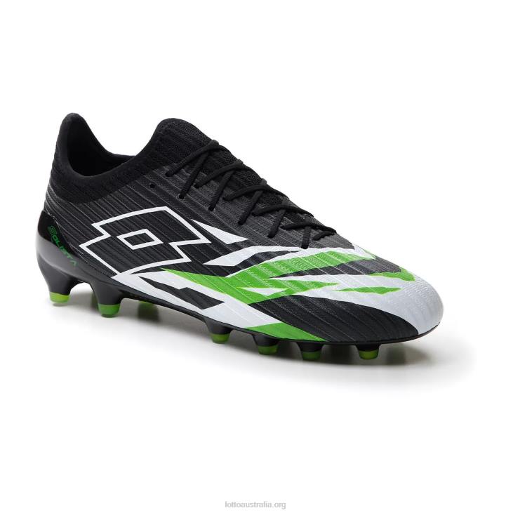 Men Lotto 204N155 All Black/All White/Spring Green Solista 200 VI Fg