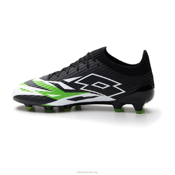 Men Lotto 204N155 All Black/All White/Spring Green Solista 200 VI Fg
