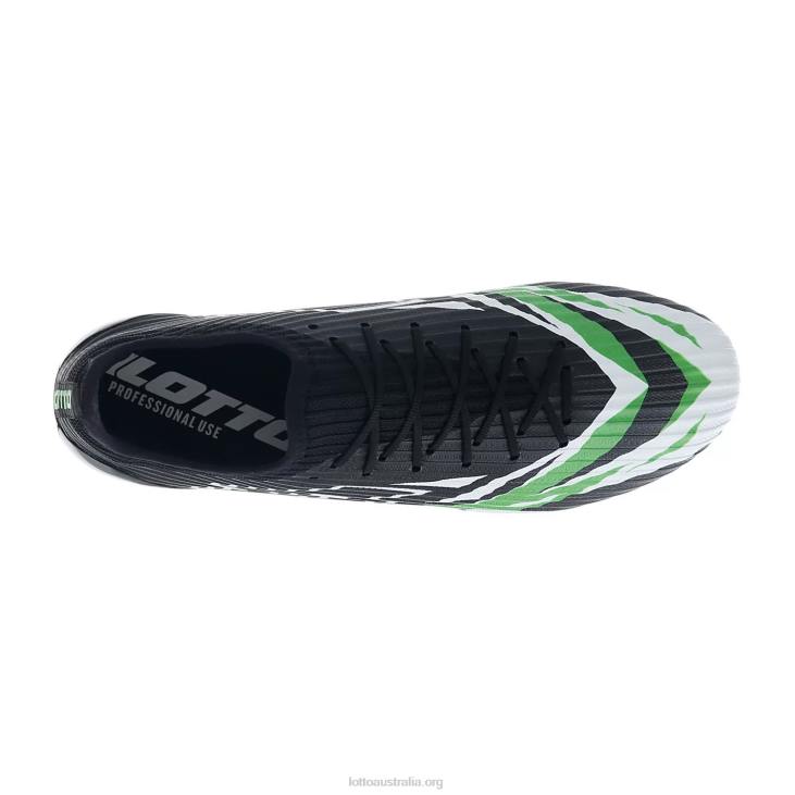 Men Lotto 204N155 All Black/All White/Spring Green Solista 200 VI Fg