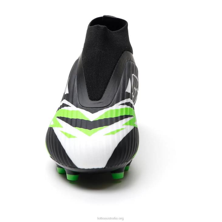 Men Lotto 204N157 All Black/All White/Spring Green Solista 300 VI Gravity Fg