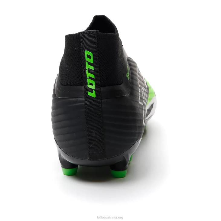 Men Lotto 204N157 All Black/All White/Spring Green Solista 300 VI Gravity Fg