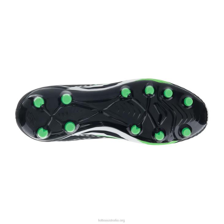 Men Lotto 204N157 All Black/All White/Spring Green Solista 300 VI Gravity Fg