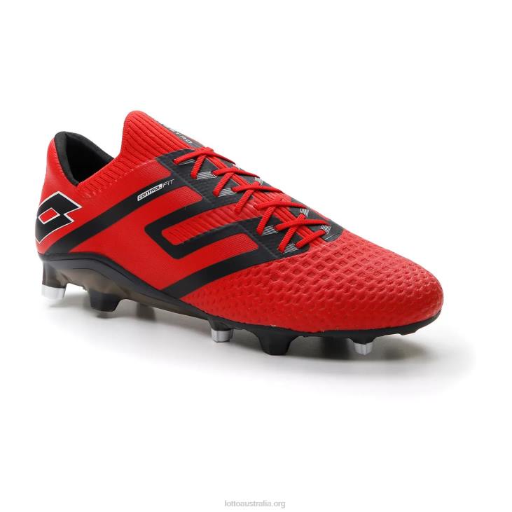 Men Lotto 204N158 Flame Red/All Black Maestro 100 IV Fg