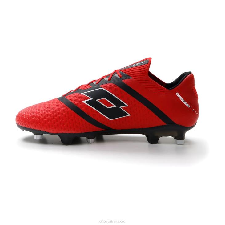 Men Lotto 204N158 Flame Red/All Black Maestro 100 IV Fg