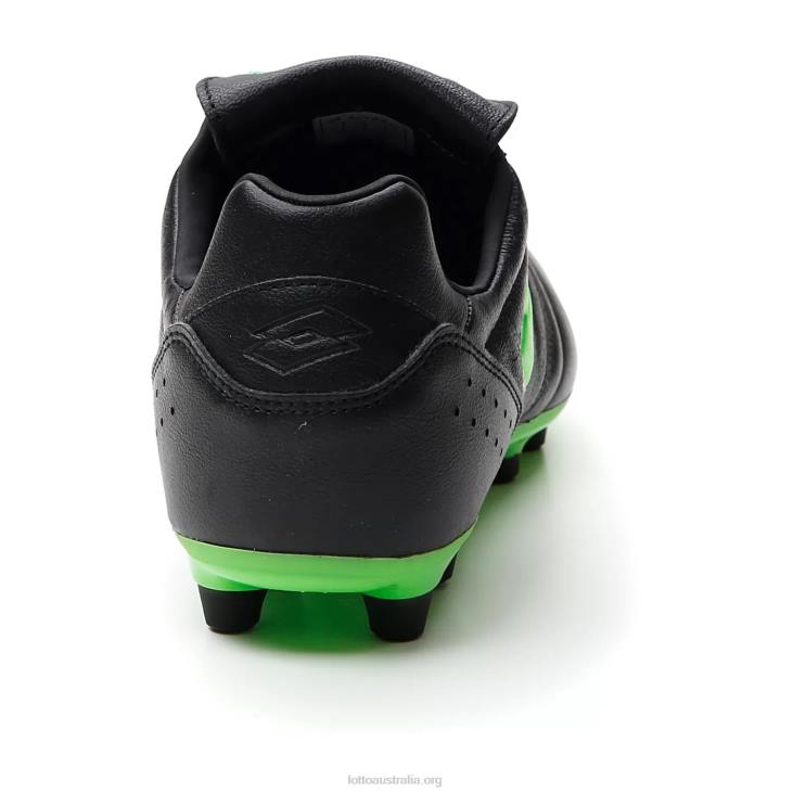 Men Lotto 204N166 All Black/Spring Green Stadio 200 III Fg