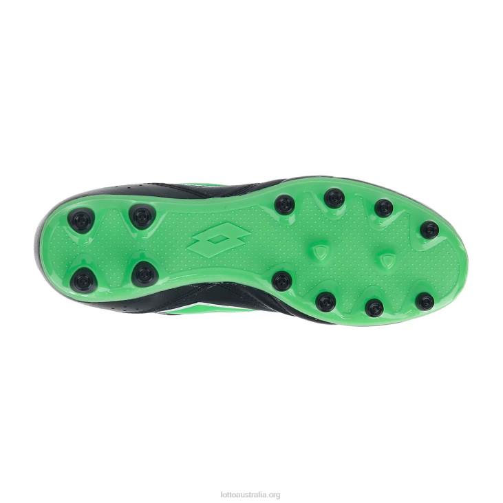 Men Lotto 204N166 All Black/Spring Green Stadio 200 III Fg