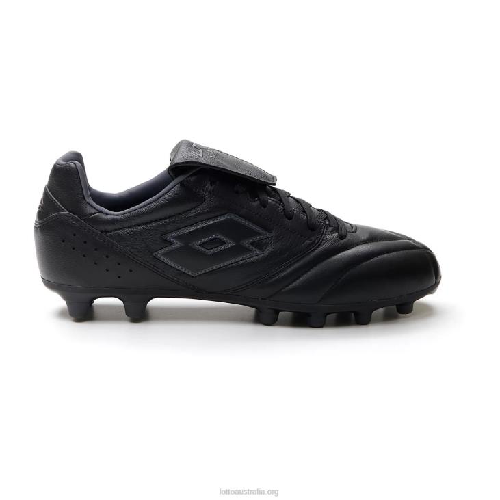 Men Lotto 204N167 All Black/Asphalt Stadio 200 III Fg