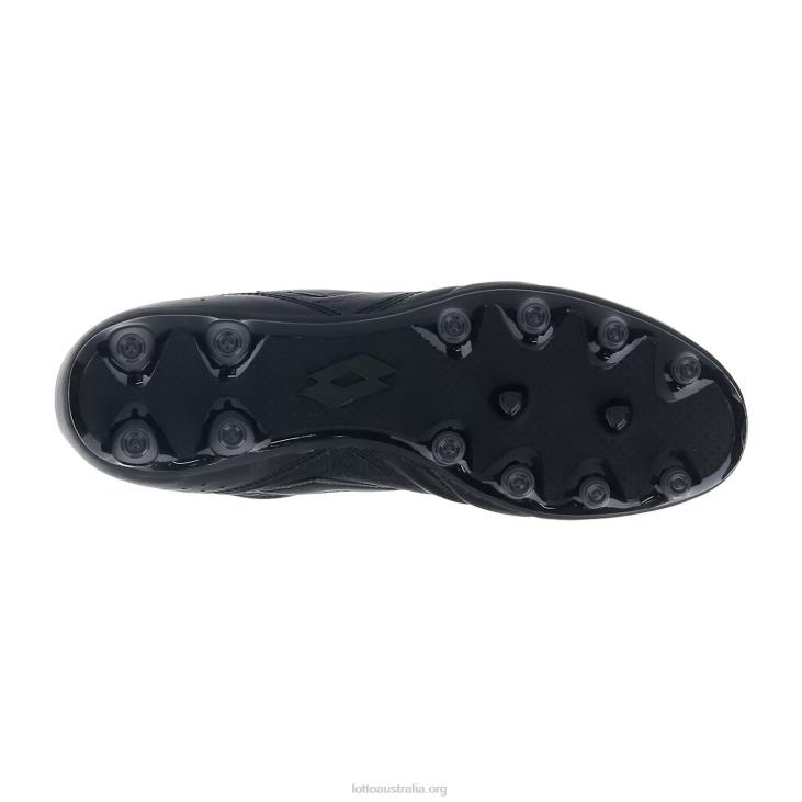 Men Lotto 204N167 All Black/Asphalt Stadio 200 III Fg