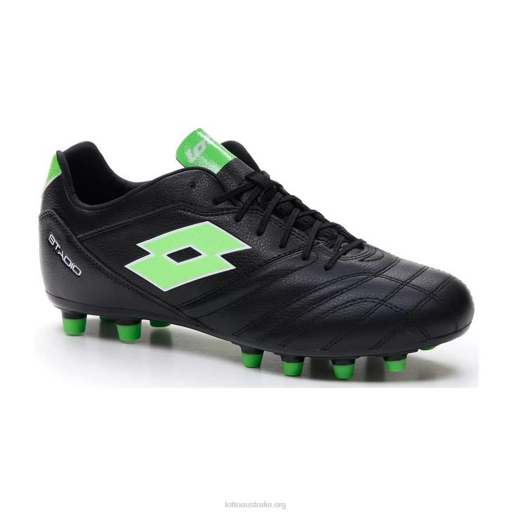 Men Lotto 204N173 All Black/Spring Green Stadio 300 III Fg