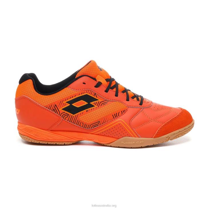 Men Lotto 204N185 Red Orange/All Black/Orange Fluo Tacto 300 V