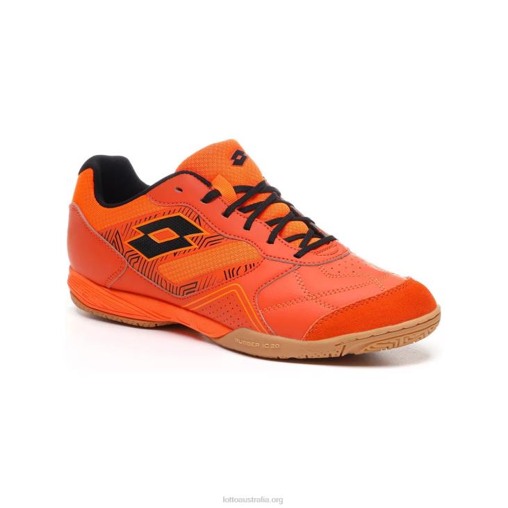 Men Lotto 204N185 Red Orange/All Black/Orange Fluo Tacto 300 V
