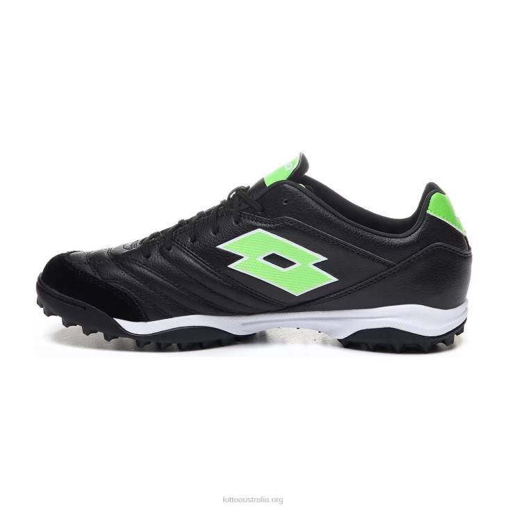 Men Lotto 204N189 All Black/Spring Green Stadio 300 II Tf