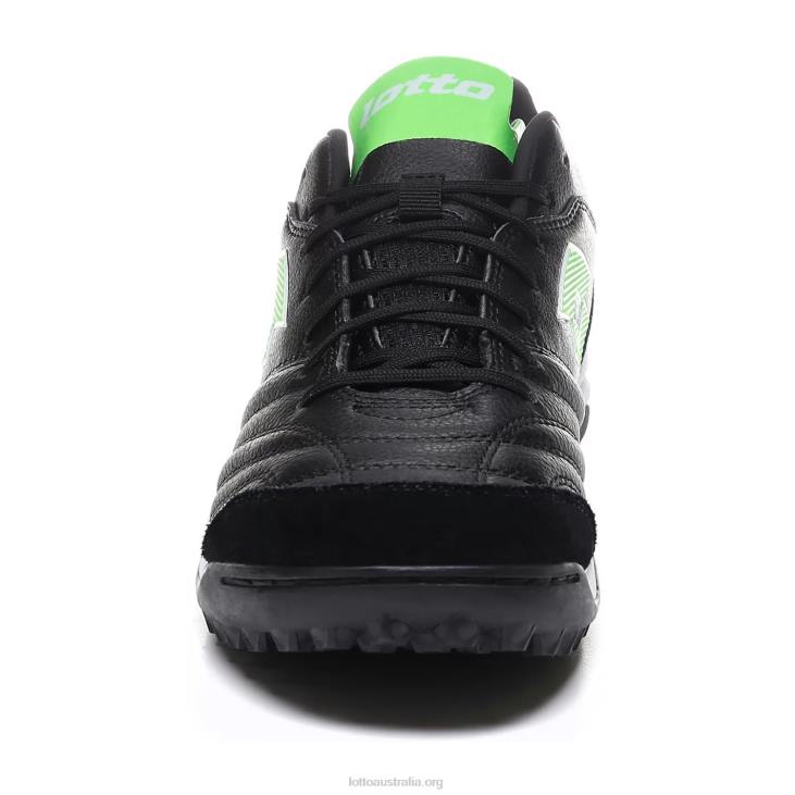 Men Lotto 204N189 All Black/Spring Green Stadio 300 II Tf