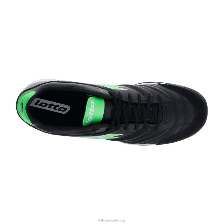 Men Lotto 204N189 All Black/Spring Green Stadio 300 II Tf