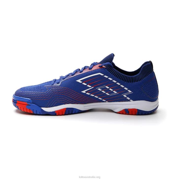 Men Lotto 204N194 Amparo Blue/All White/Cliff Red Tacto 250 Id
