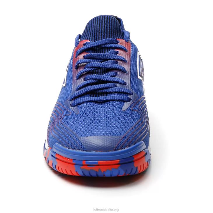 Men Lotto 204N194 Amparo Blue/All White/Cliff Red Tacto 250 Id