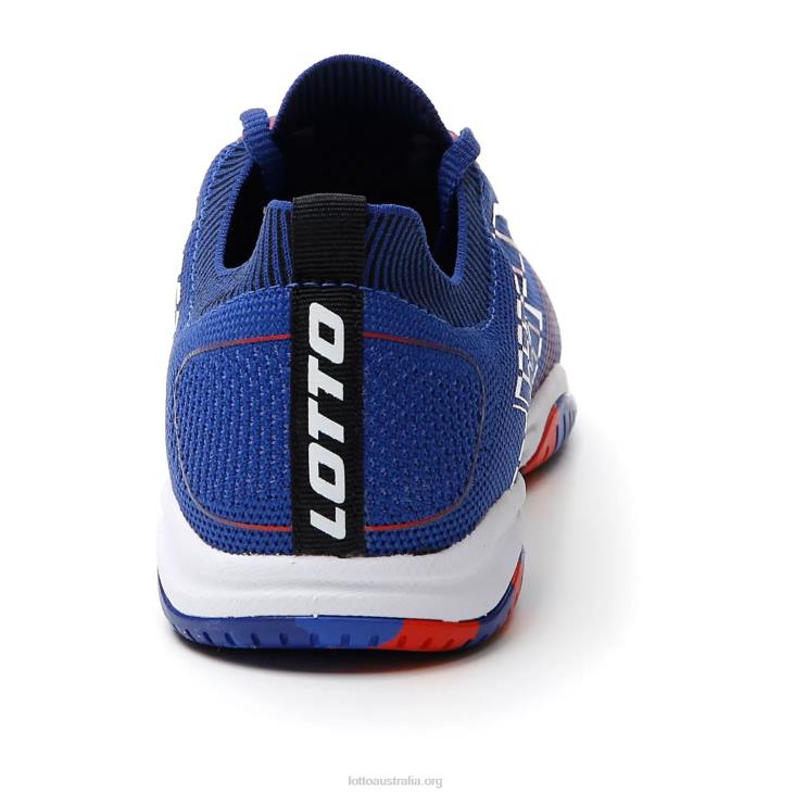 Men Lotto 204N194 Amparo Blue/All White/Cliff Red Tacto 250 Id