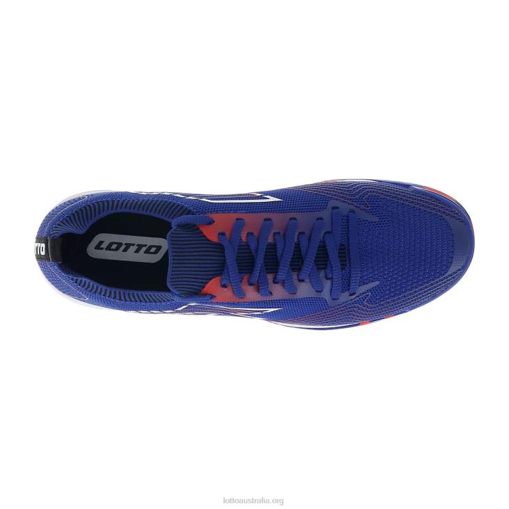 Men Lotto 204N194 Amparo Blue/All White/Cliff Red Tacto 250 Id