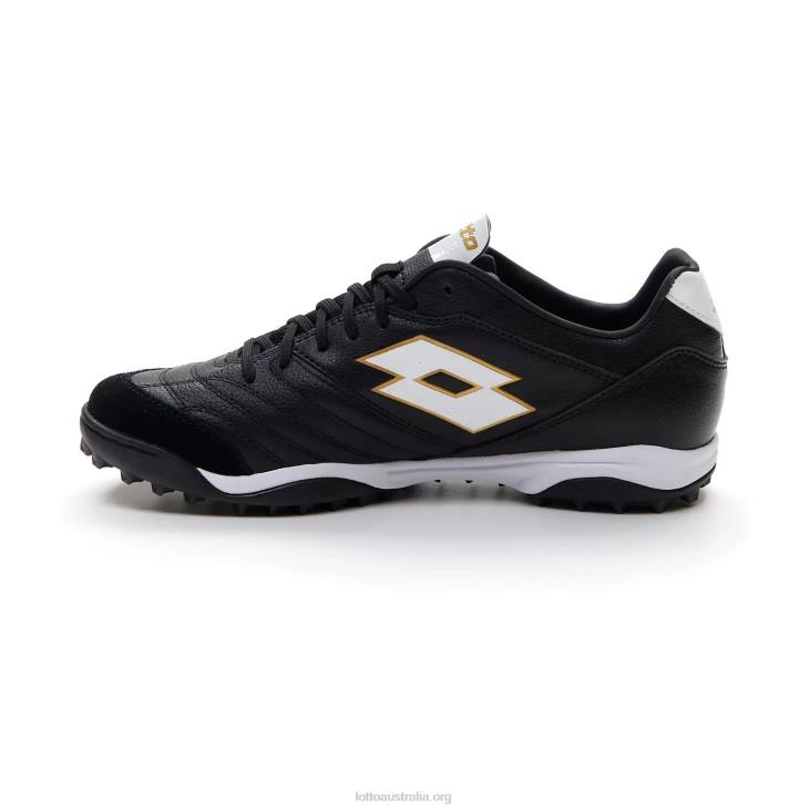Men Lotto 204N200 All Black/All White/Light Platino Stadio 300 II Tf