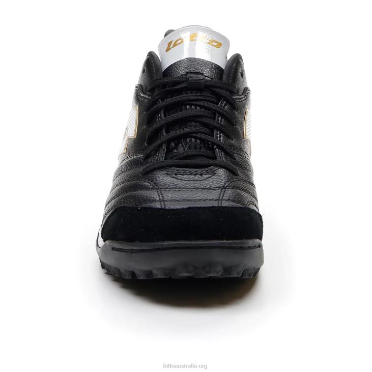 Men Lotto 204N200 All Black/All White/Light Platino Stadio 300 II Tf