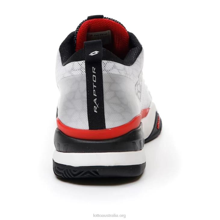 Men Lotto 204N100 All White/All Black/Flame Red Raptor Hyperpulse 100 Cly