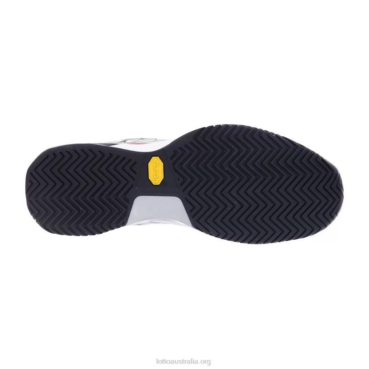 Men Lotto 204N106 All White/All Black/Flame Red Raptor Hyperpulse 100 Spd