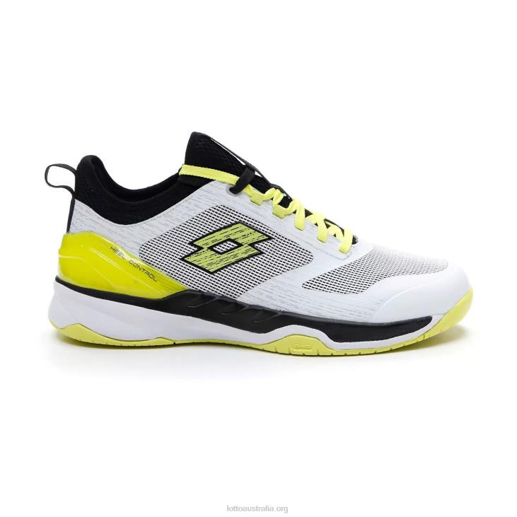 Men Lotto 204N112 All White/Yellow Neon/All Black Mirage 200 Spd