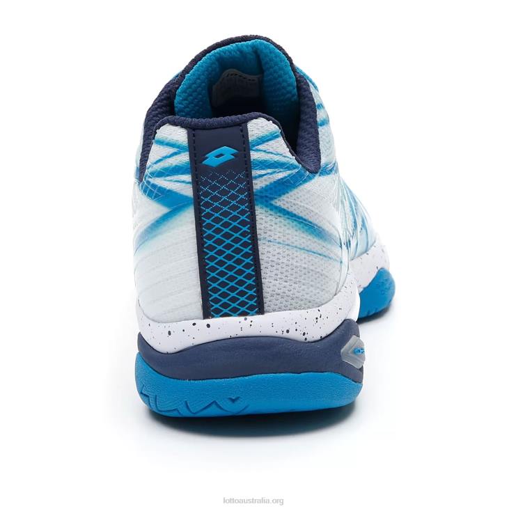 Men Lotto 204N121 Blue Bay/All White/Navy Blue Mirage 300 Spd