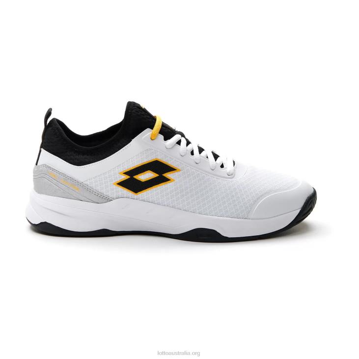 Men Lotto 204N126 All White/All Black/Saffron Mirage 500 II Alr