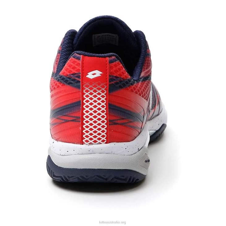 Men Lotto 204N134 Navy Blue/All White/Red Poppy Mirage 300 Cly