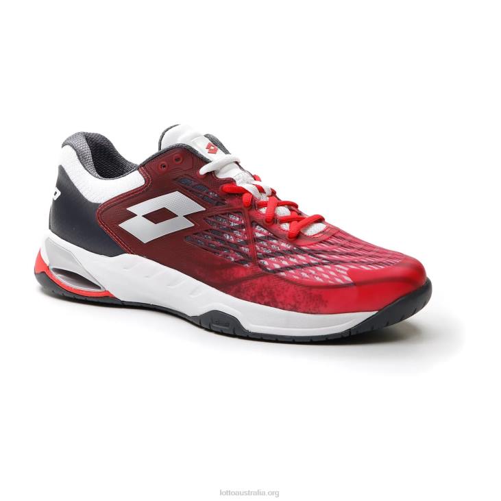 Men Lotto 204N98 Red Poppy/All White/Asphalt Mirage 100 Spd