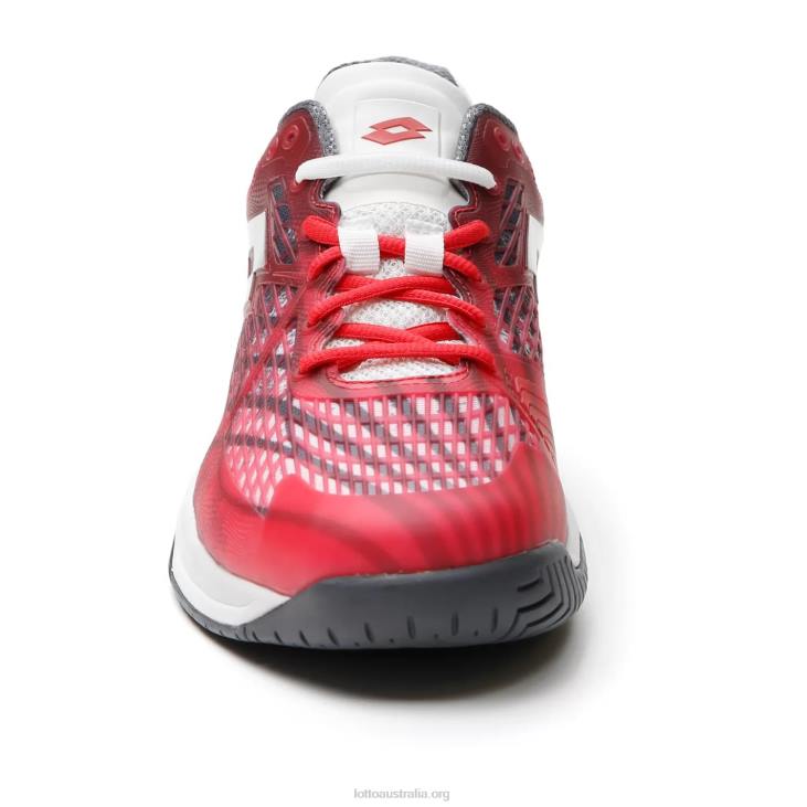 Men Lotto 204N98 Red Poppy/All White/Asphalt Mirage 100 Spd