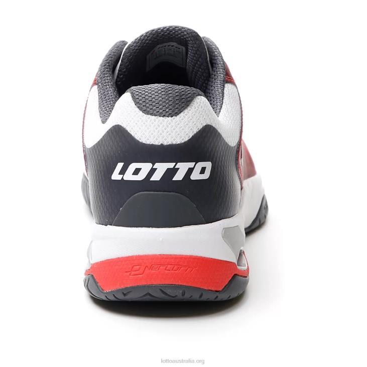 Men Lotto 204N98 Red Poppy/All White/Asphalt Mirage 100 Spd