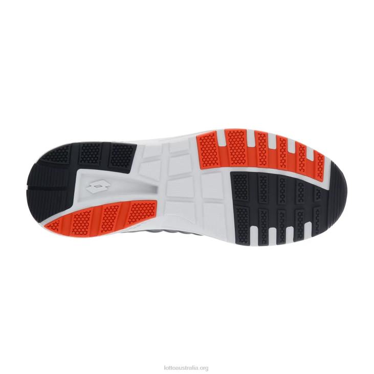 Men Lotto 204N243 Cool Gray/All Black/Red Block Breeze Free IV