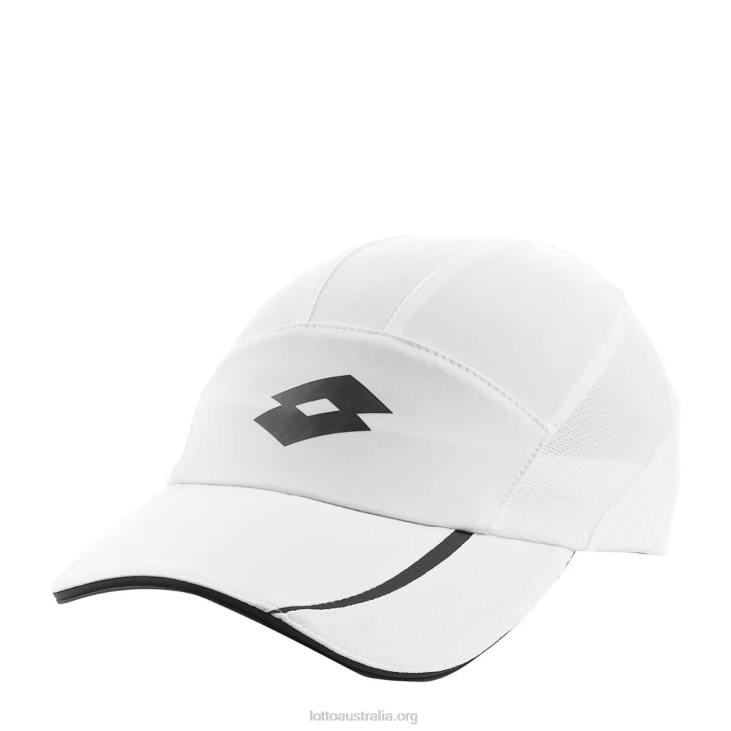 Women Lotto 204N1033 Bright White/All Black Tennis Cap