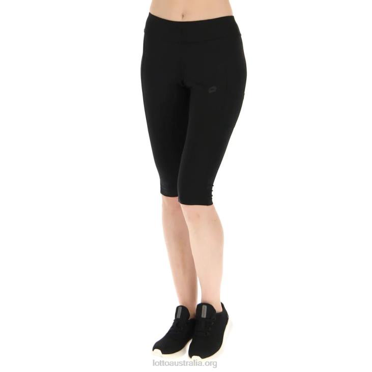 Women Lotto 204N1362 All Black Multi Sport Mid-Legging