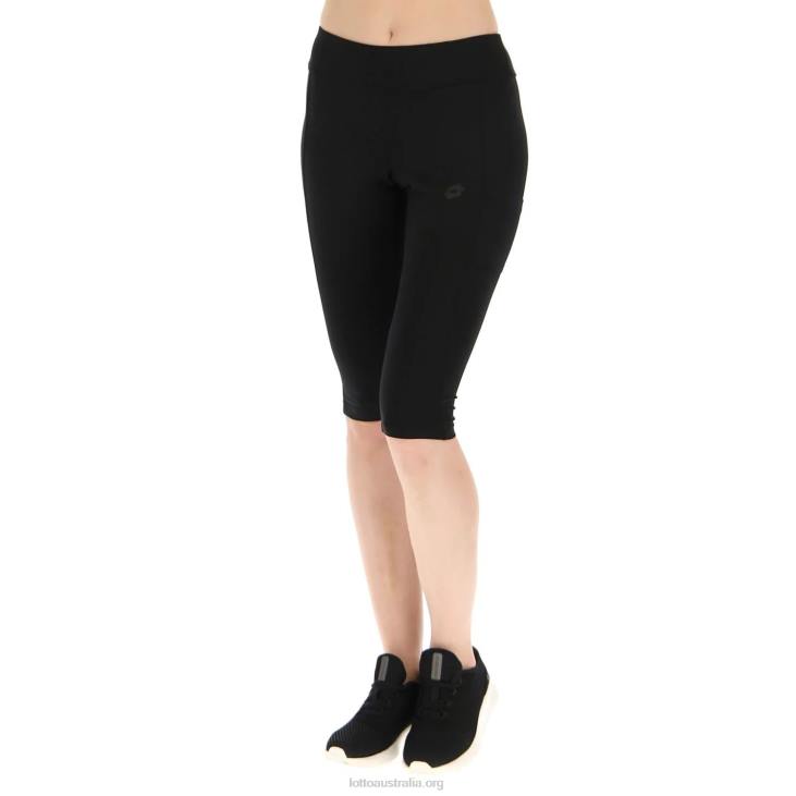 Women Lotto 204N1362 All Black Multi Sport Mid-Legging