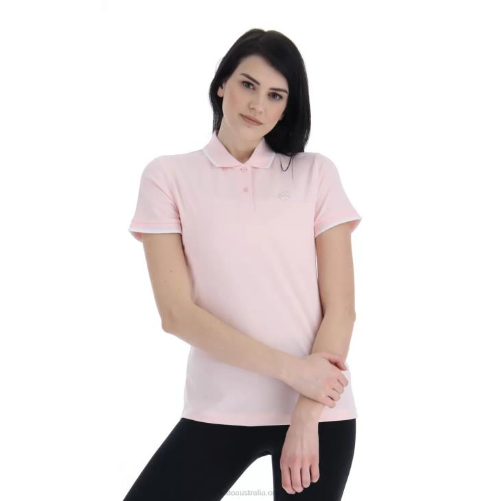 Women Lotto 204N970 Barely Pink/Bright White Polo Classica W Stc Pq