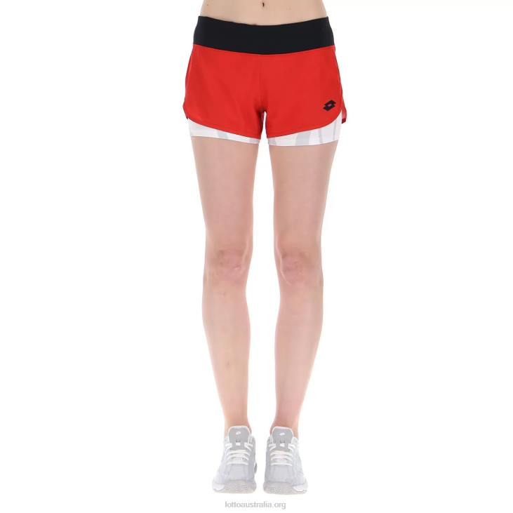 Women Lotto 204N1027 Flame Red Top Ten W III Short Prt2 Pl